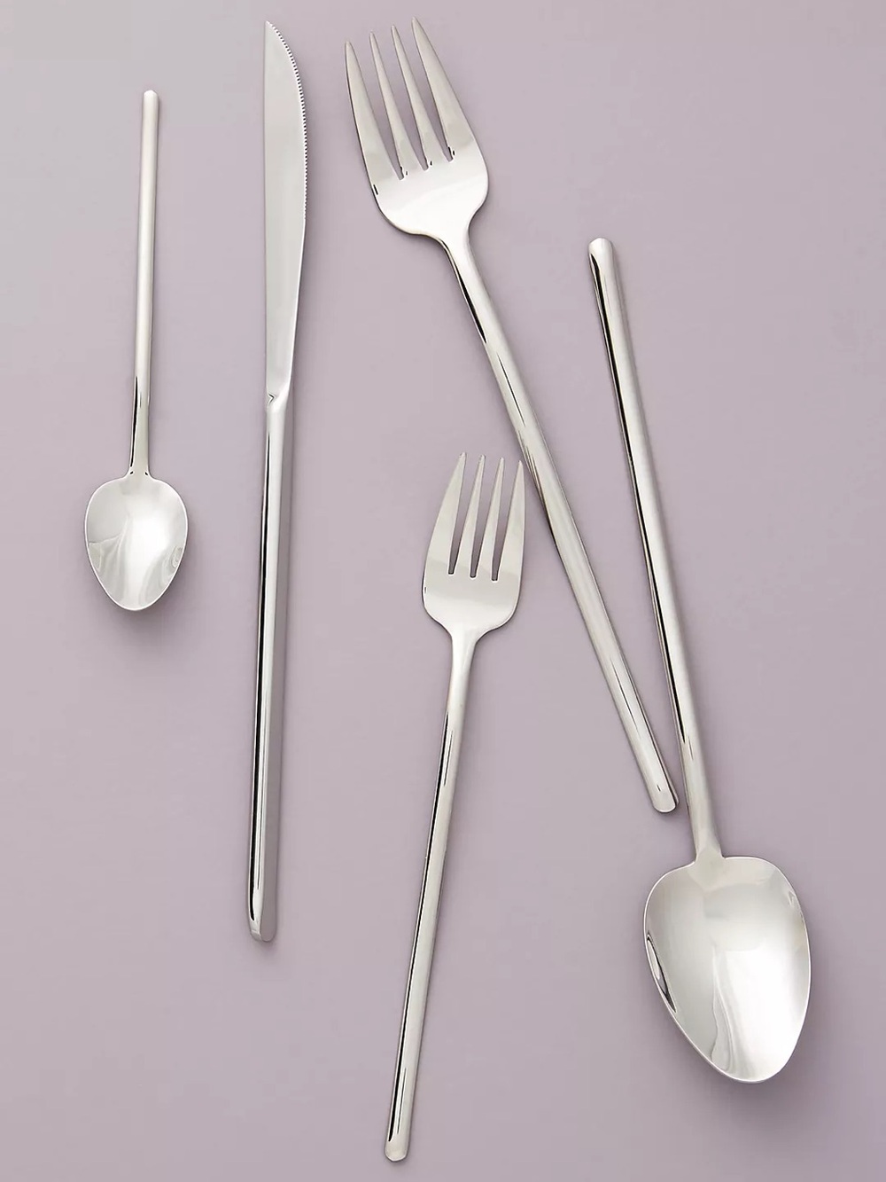 Anthropology Spindle Silver 20-Piece Place Setting (4 Sets of 5 Piece)